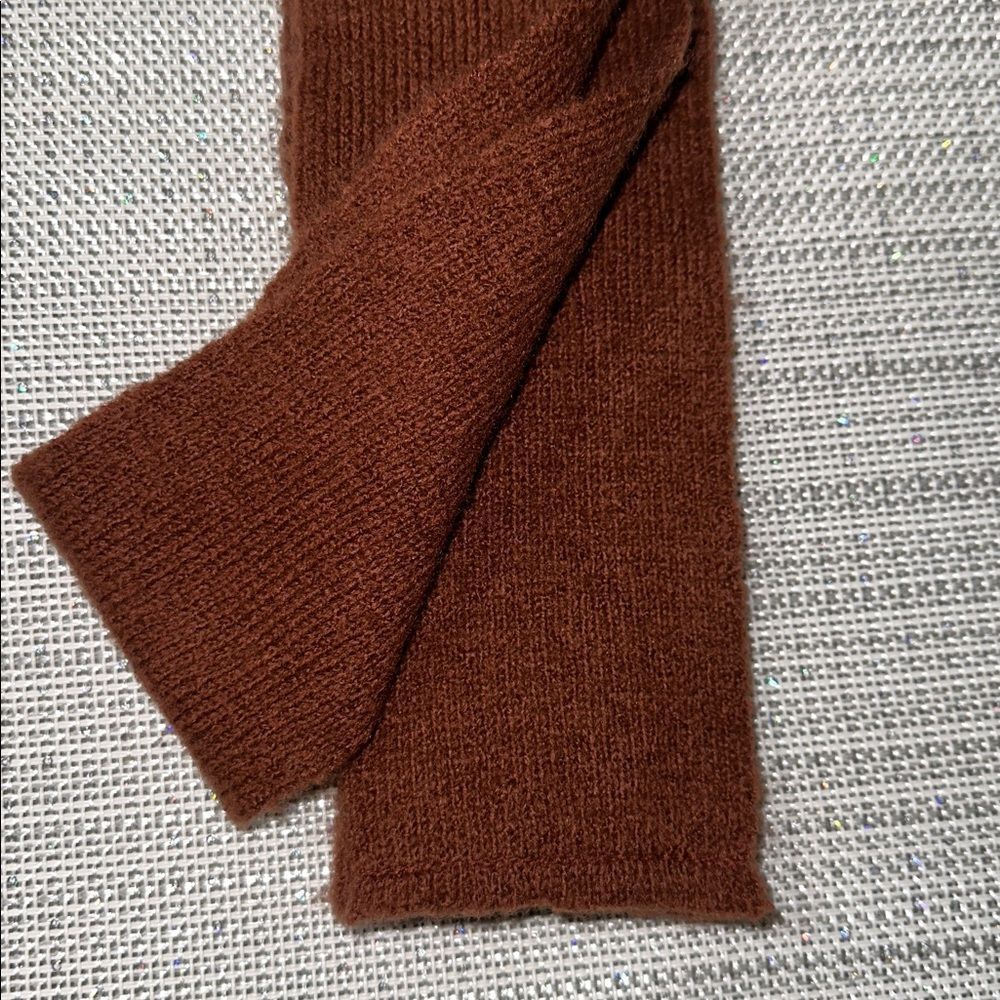 ASOS Rust Brown Knit Belt for a Cardigan Pictured - Picture 2 of 5